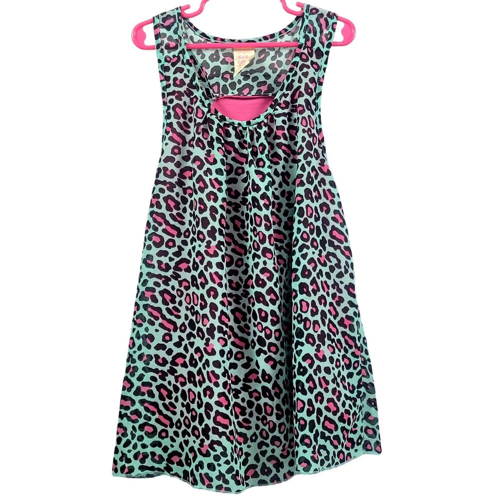 Faded Glory Leopard‎ Print Tank Top Girl's Size XL